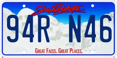 SD license plate 94RN46