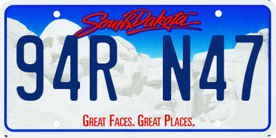 SD license plate 94RN47