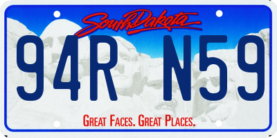 SD license plate 94RN59
