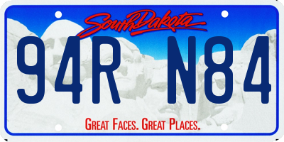 SD license plate 94RN84