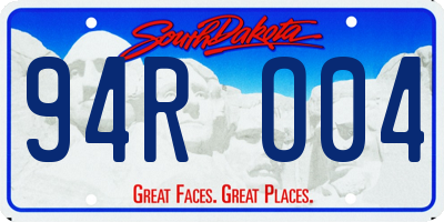 SD license plate 94RO04