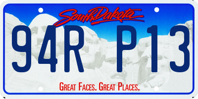 SD license plate 94RP13