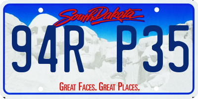 SD license plate 94RP35