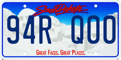SD license plate 94RQ00
