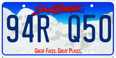 SD license plate 94RQ50