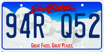 SD license plate 94RQ52