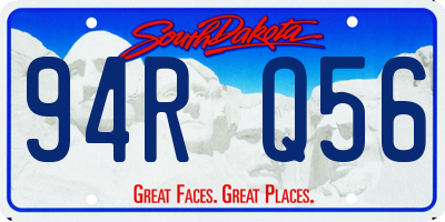 SD license plate 94RQ56