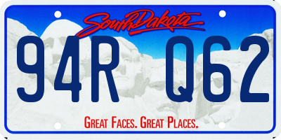 SD license plate 94RQ62