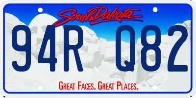SD license plate 94RQ82