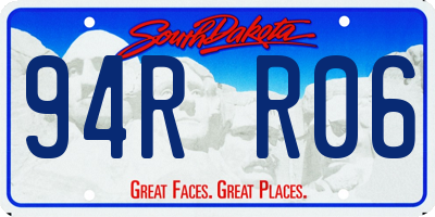 SD license plate 94RR06