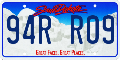 SD license plate 94RR09