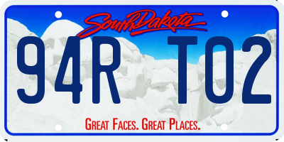 SD license plate 94RT02