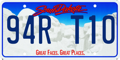 SD license plate 94RT10