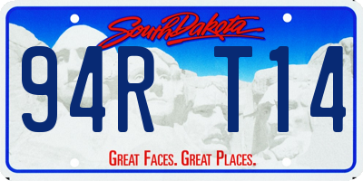 SD license plate 94RT14