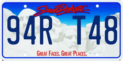 SD license plate 94RT48