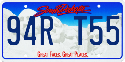 SD license plate 94RT55