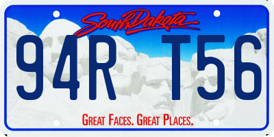 SD license plate 94RT56