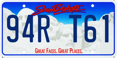 SD license plate 94RT61