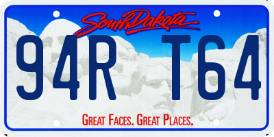 SD license plate 94RT64