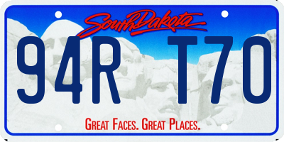 SD license plate 94RT70