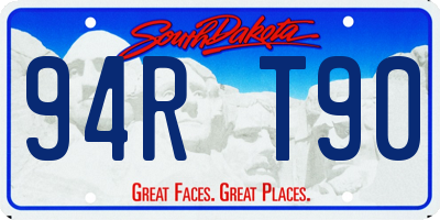 SD license plate 94RT90