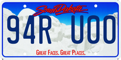 SD license plate 94RU00