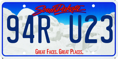 SD license plate 94RU23