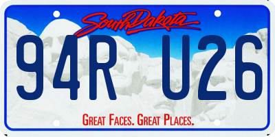 SD license plate 94RU26