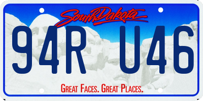 SD license plate 94RU46