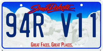 SD license plate 94RV11