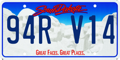 SD license plate 94RV14