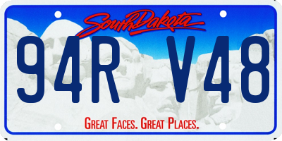 SD license plate 94RV48