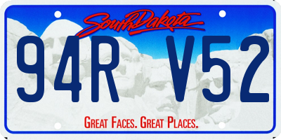 SD license plate 94RV52