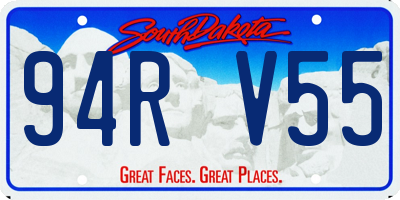 SD license plate 94RV55