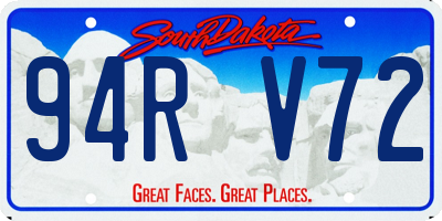 SD license plate 94RV72