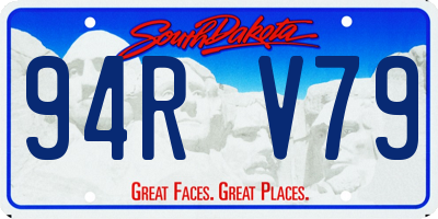 SD license plate 94RV79