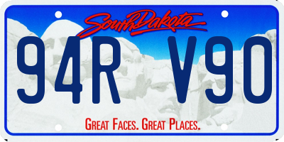 SD license plate 94RV90