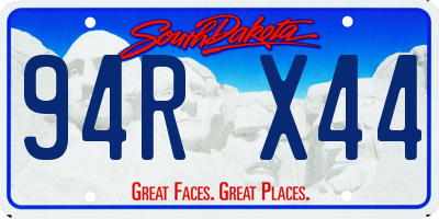 SD license plate 94RX44