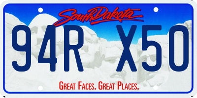 SD license plate 94RX50