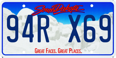 SD license plate 94RX69