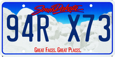 SD license plate 94RX73