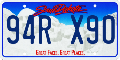 SD license plate 94RX90