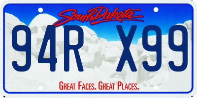 SD license plate 94RX99