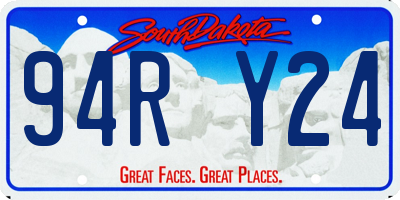 SD license plate 94RY24