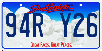 SD license plate 94RY26