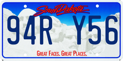 SD license plate 94RY56