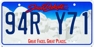 SD license plate 94RY71