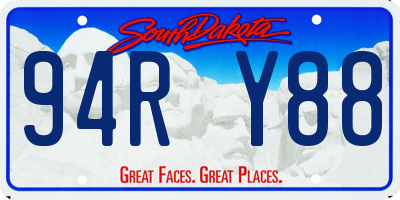 SD license plate 94RY88