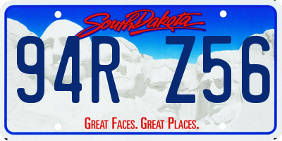 SD license plate 94RZ56