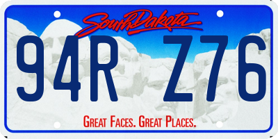 SD license plate 94RZ76